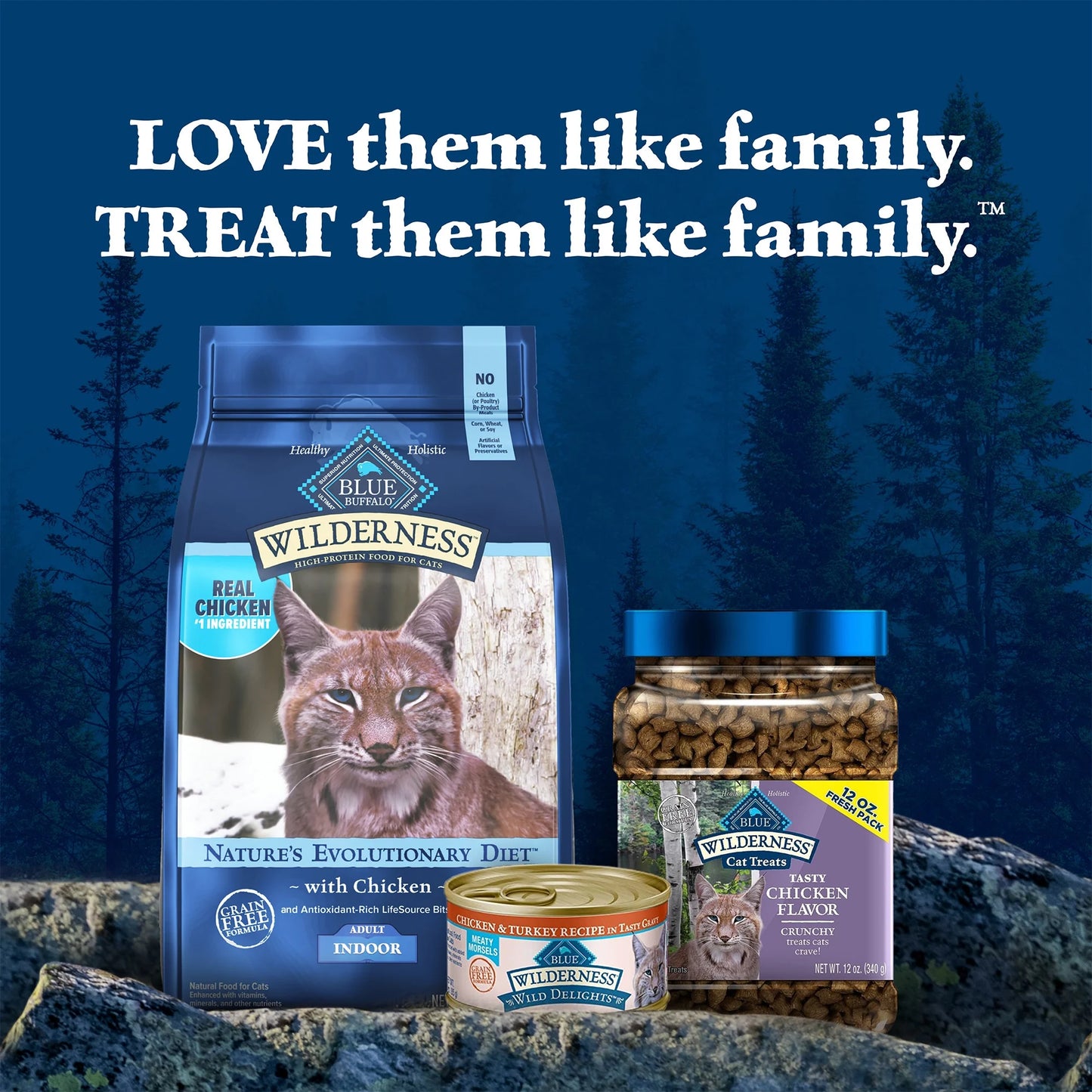 Wilderness Crunchy Cat Treats Chicken 12Oz