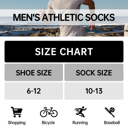 Mens 10 Pairs Athletic Ankle Socks Men'S Breathable Low Cut Socks